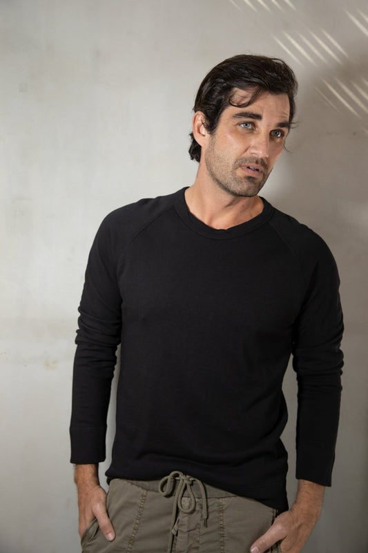 James Perse Vintage Sweatshirt Black