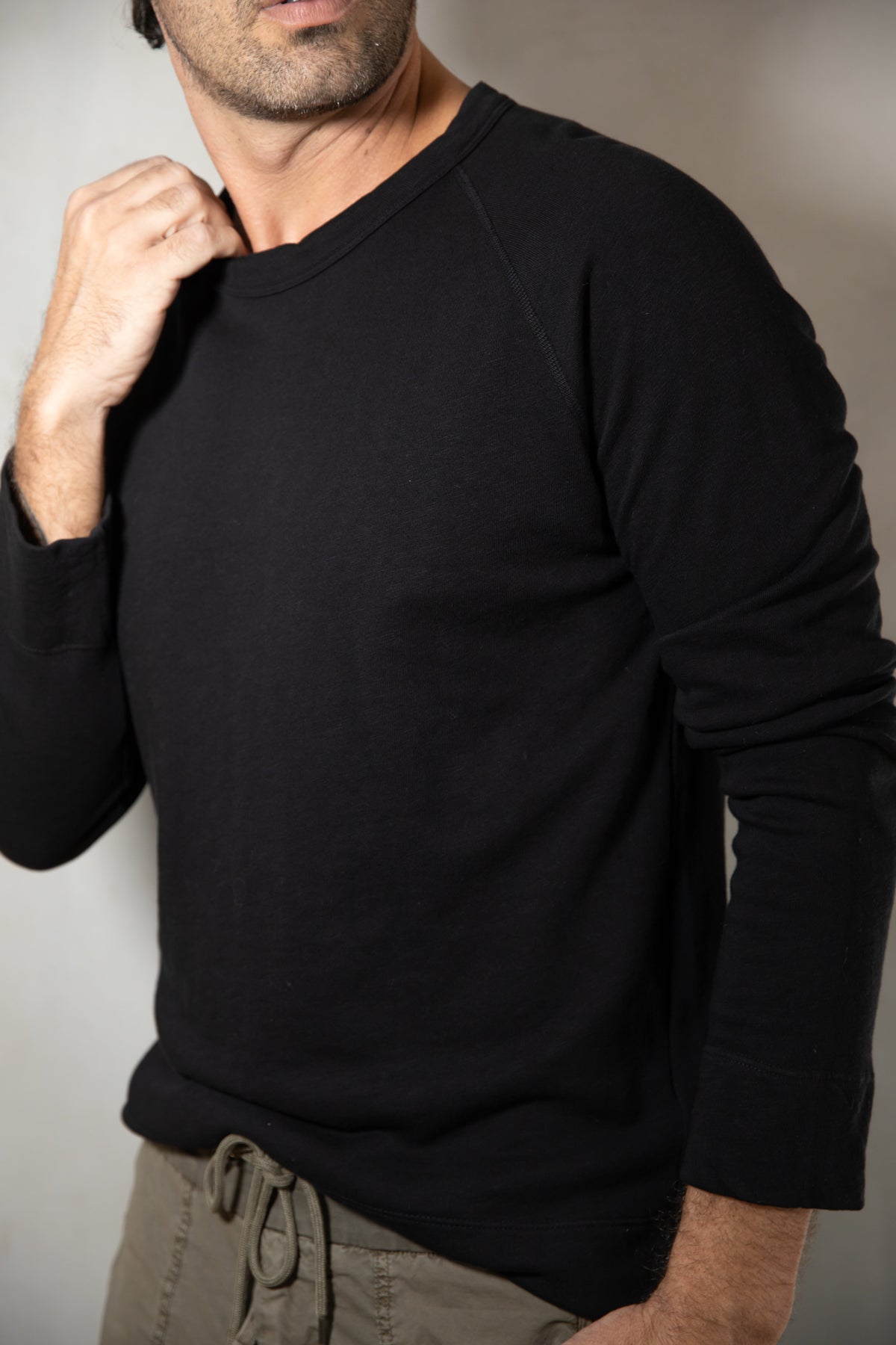 James Perse Vintage Sweatshirt Black