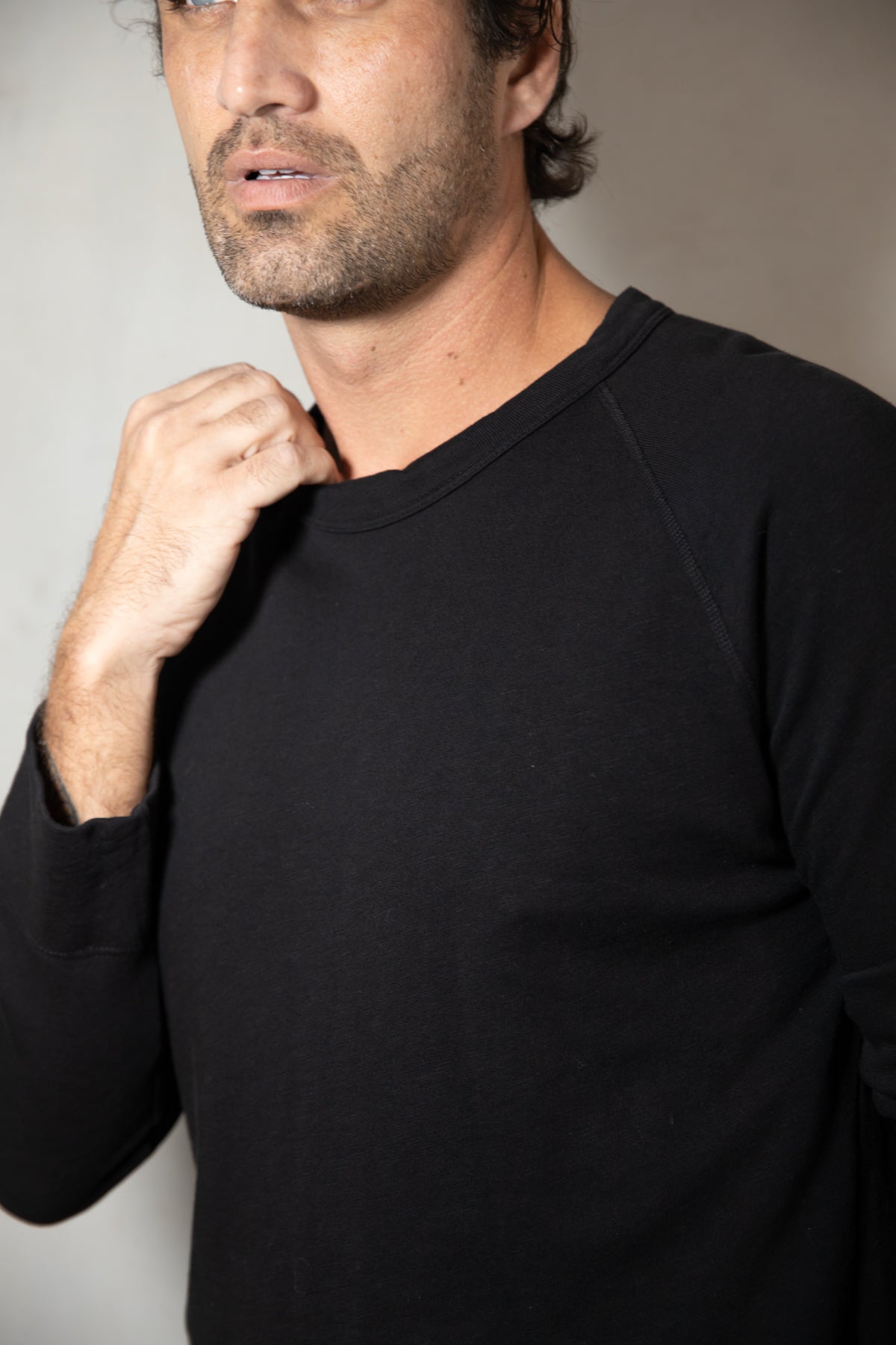 James Perse Vintage Sweatshirt Black