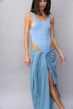 Minaci Natural Pareo Largo Sky Blue