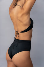 Balconette High Waisted Black Bikini