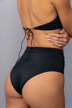 Balconette High Waisted Black Bikini
