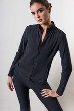 Mock Neck Jacket Black