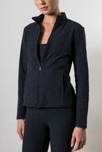 Mock Neck Jacket Black