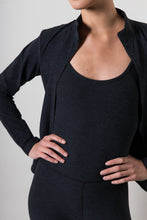 Mock Neck Jacket Black