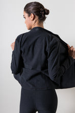 Mock Neck Jacket Black