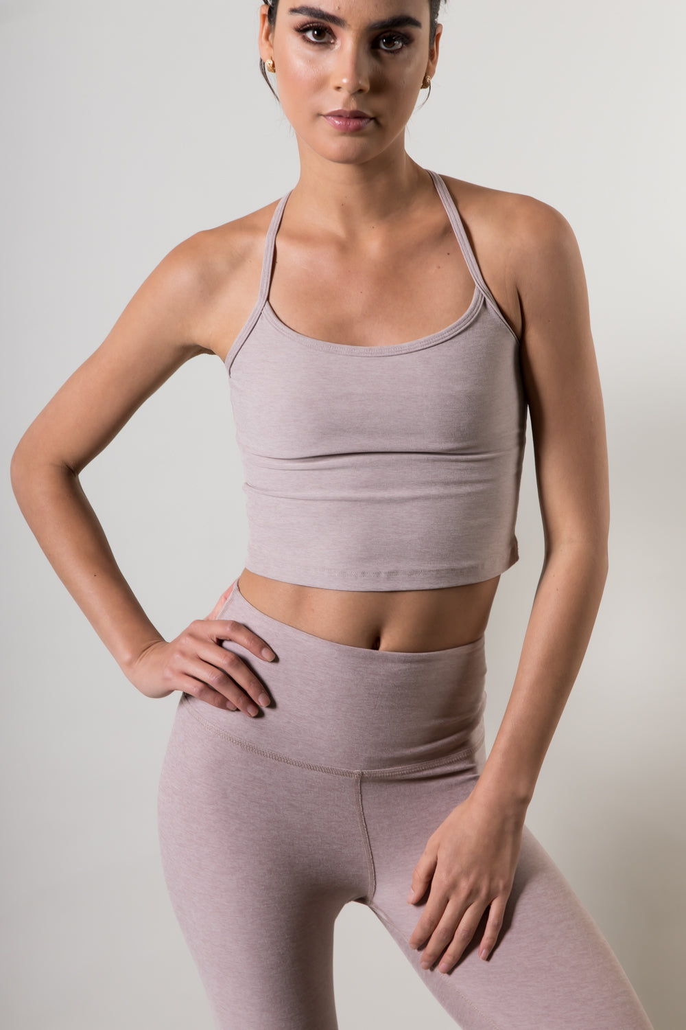 Spacedye Cropped Tank Chai