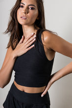 Featherweight Top Notch Cropped Tank Black