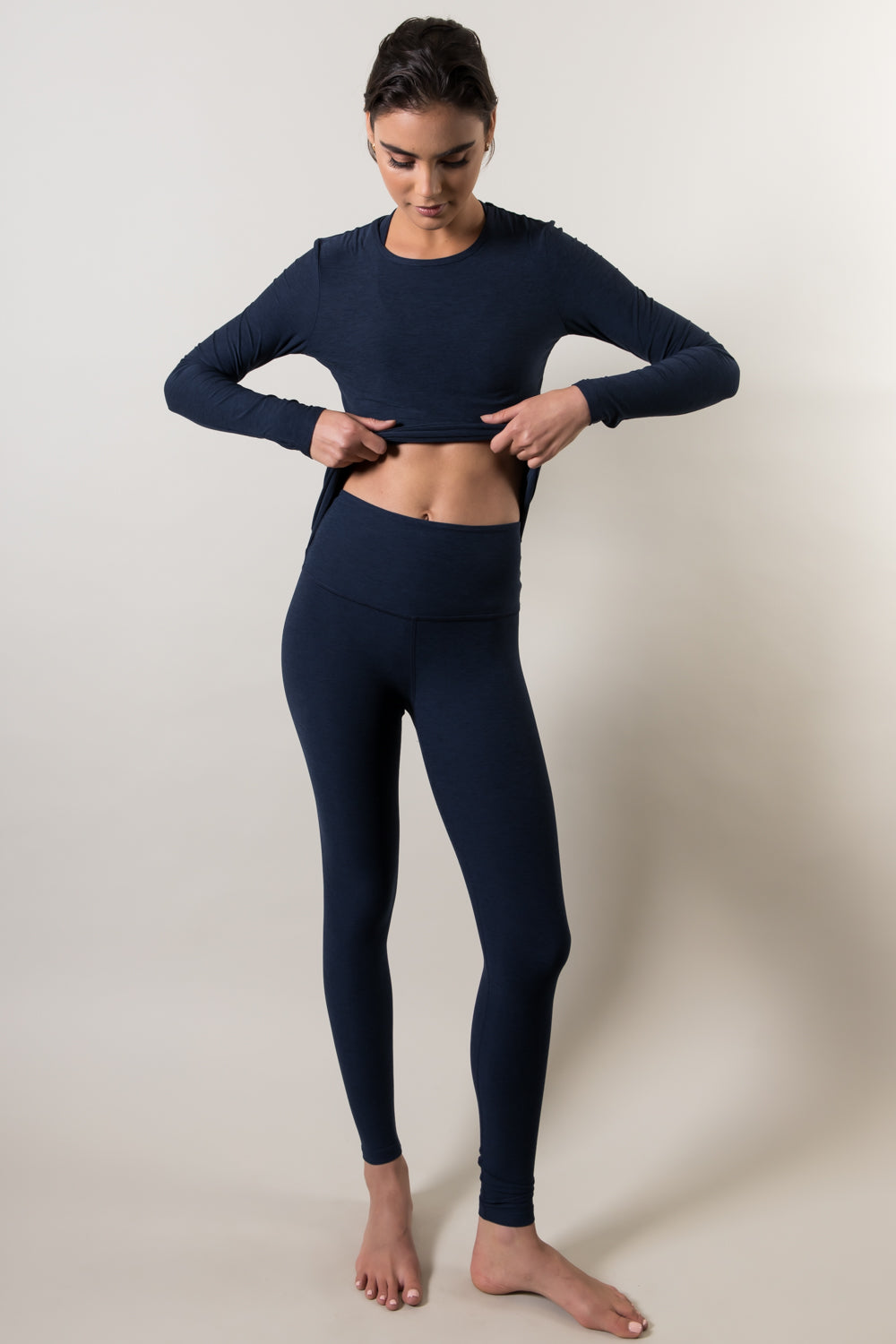 Spacedye Midi Legging Navy