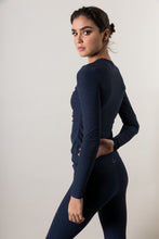 Spacedye Midi Legging Navy