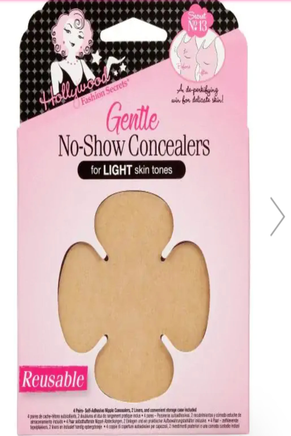 Gentle NO-SHOW Concealers  Light Skin tones
