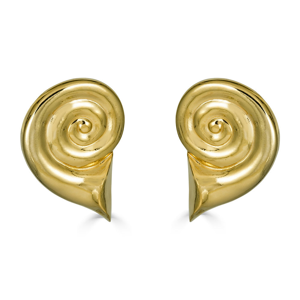 Shell Earrings Gold