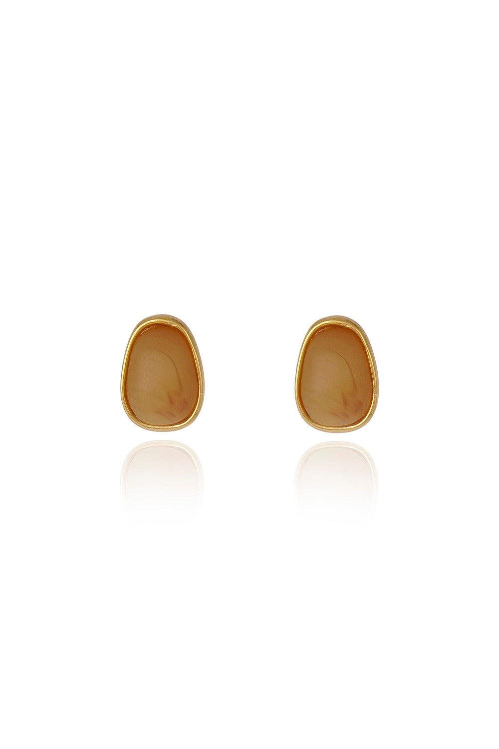 Small Resin Stud Brown
