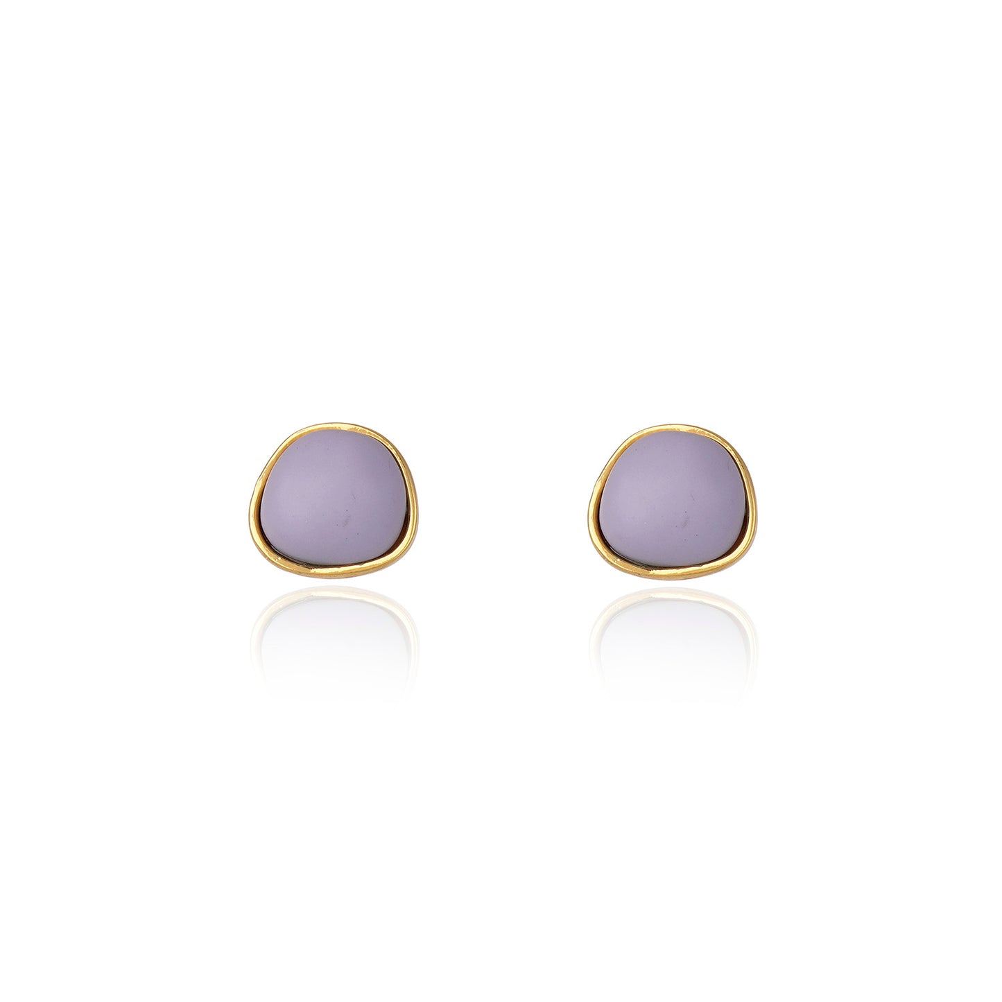 Small Resin Stud Lilac