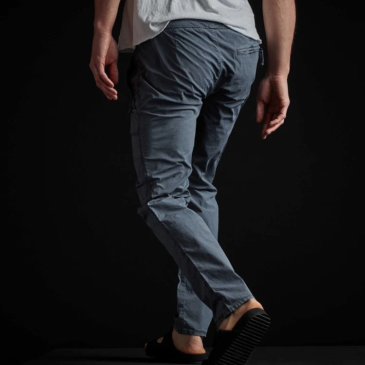 Stretch Poplin Zip Pocket Pant Navy Blue
