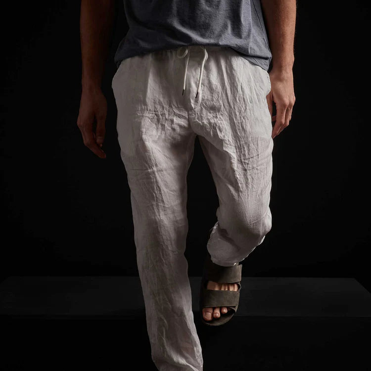 JP Lightweight Linen Pant White