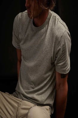 James Perse Short Sleeve Crew Neck Heather Grey