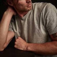 James Perse Short Sleeve Crew Neck Heather Grey