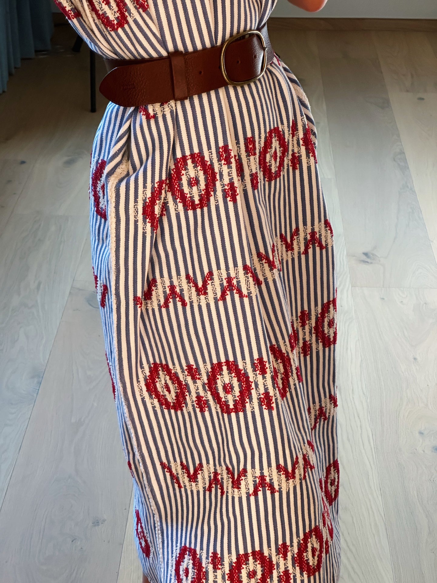 Red And Blue Kaftan (Hand Made)