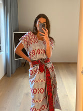 Red And Blue Kaftan (Hand Made)