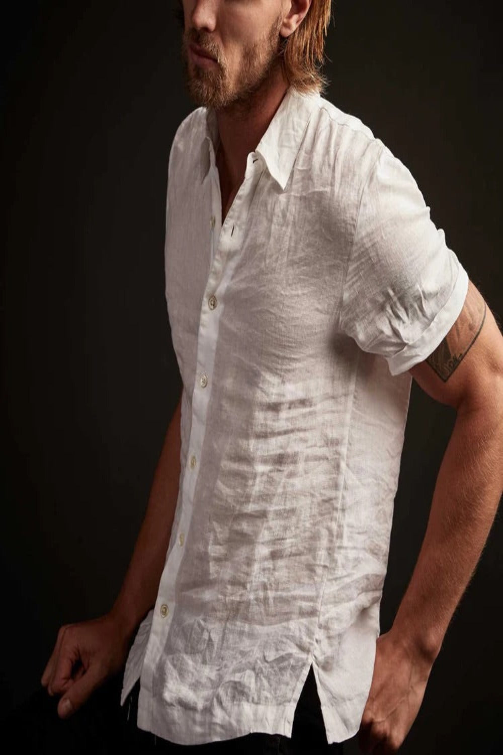 Short Sleeve Linen Shirt
